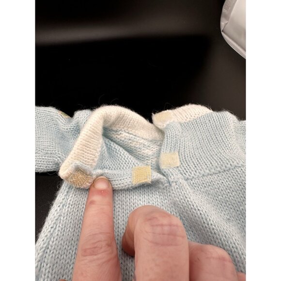 CPK Cabbage Patch Kids Vtg Baby Bean Butt BBB Blue Knit Sleeper Outfit RARE-1 - Picture 10 of 13